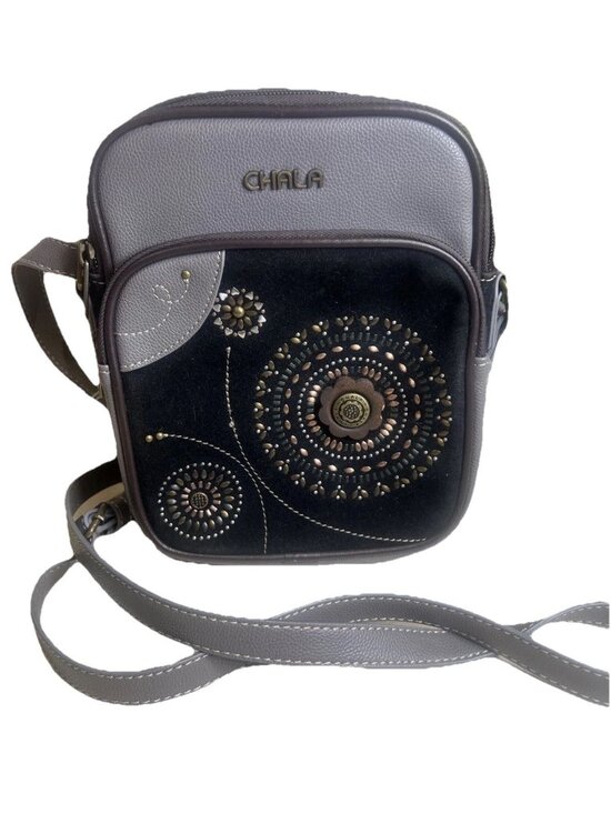 Chala Handbags - Chala Starburst Dazzled Organizer Crossbody Bag Boho Style
